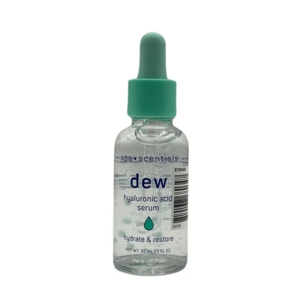 Spa Scentials Dew Hyaluronic Acid Serum Hydrate & Restore 1fl Oz BNIB